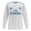 Men's MODRIĆ #10 Real Madrid Home Long Sleeve Retro Soccer Jersey 2017/18