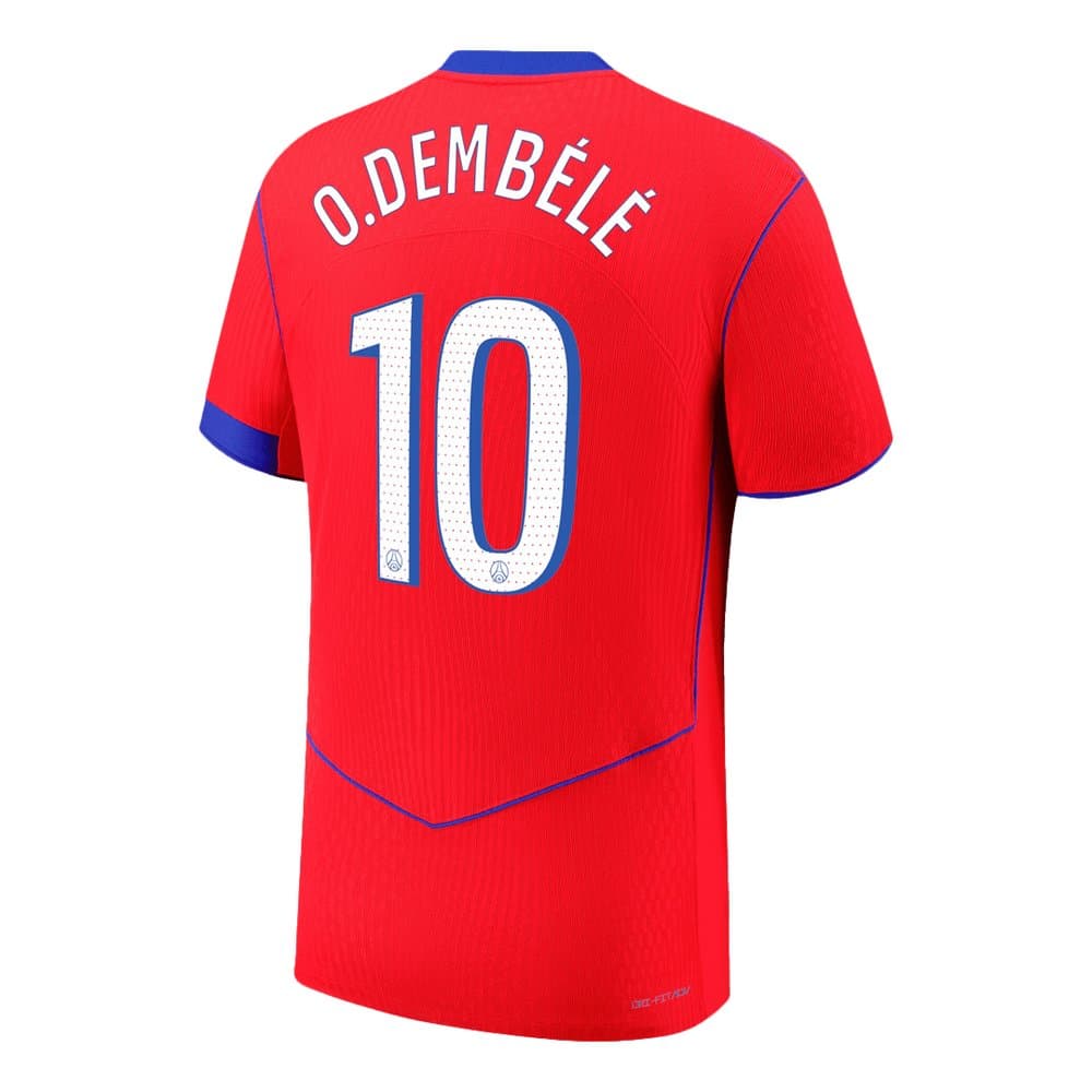 Men's O.DEMBÉLÉ #10 PSG Third Away Authentic Jersey 2025/26 Men's O.DEMBÉLÉ #10 PSG Third Away Authentic Jersey 2025/26