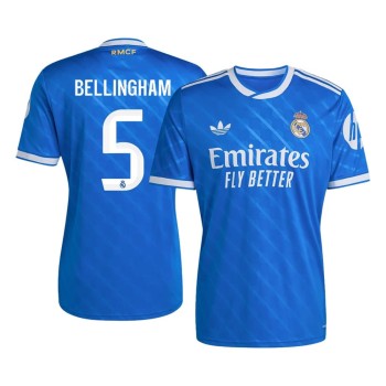 Men's BELLINGHAM #5 Real Madrid Third Away Replica Soccer Jersey 2025/26 Men's BELLINGHAM #5 Real Madrid Third Away Replica Soccer Jersey 2025/26