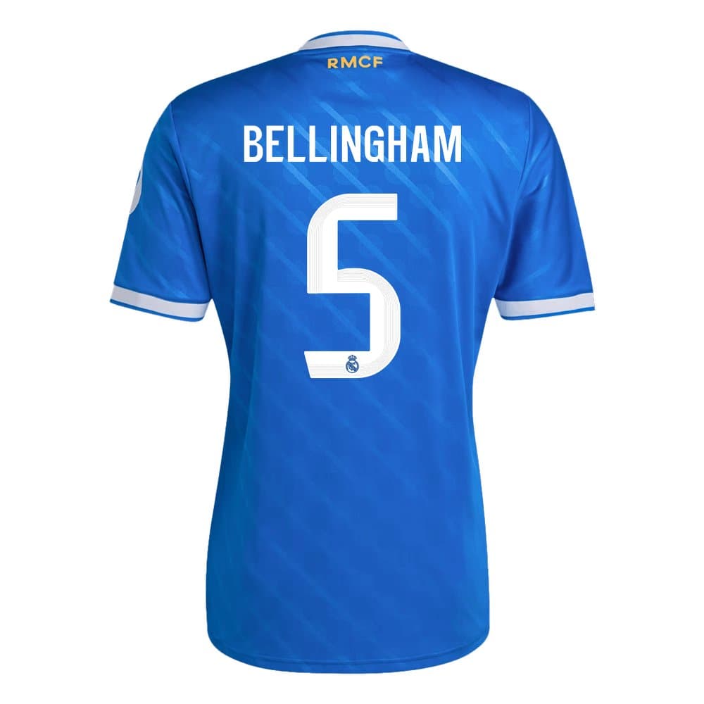 Men's BELLINGHAM #5 Real Madrid Third Away Replica Soccer Jersey 2025/26