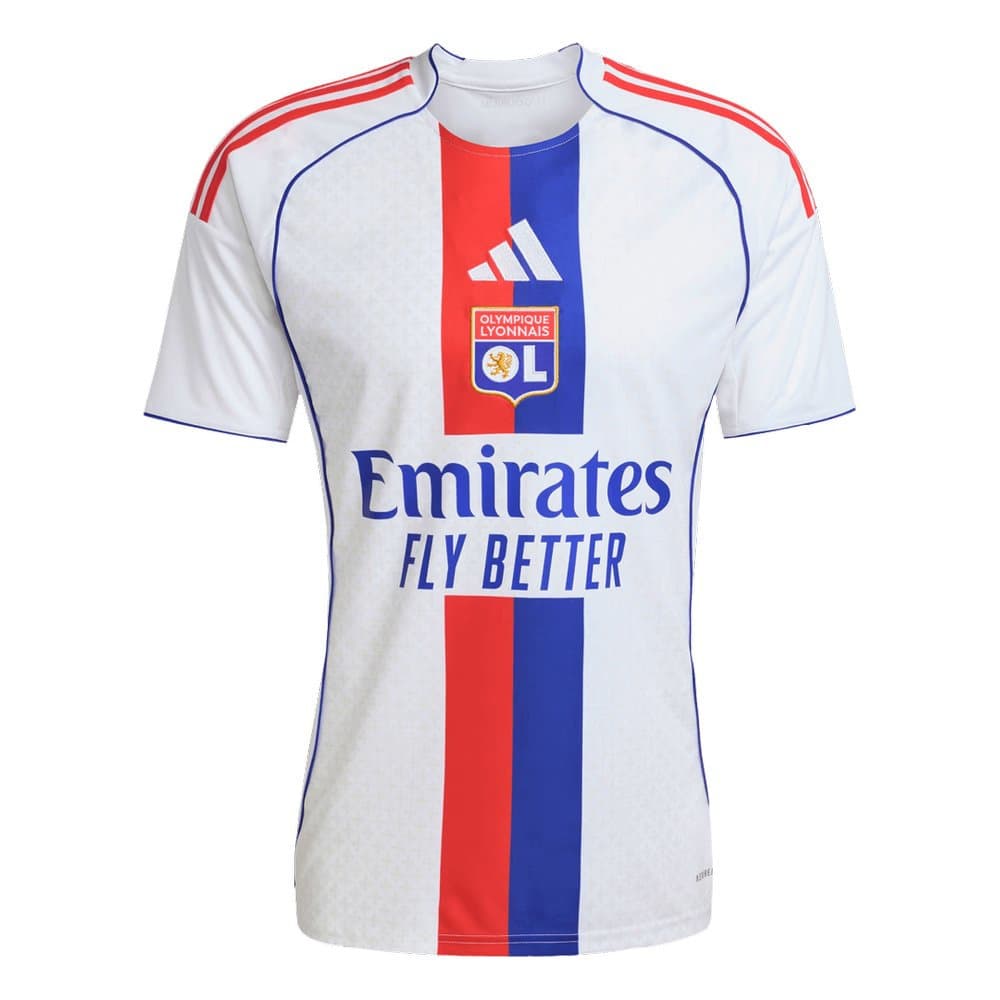Men's Olympique Lyonnais Home Replica Soccer Jersey 2025/26 Men's Olympique Lyonnais Home Replica Soccer Jersey 2025/26