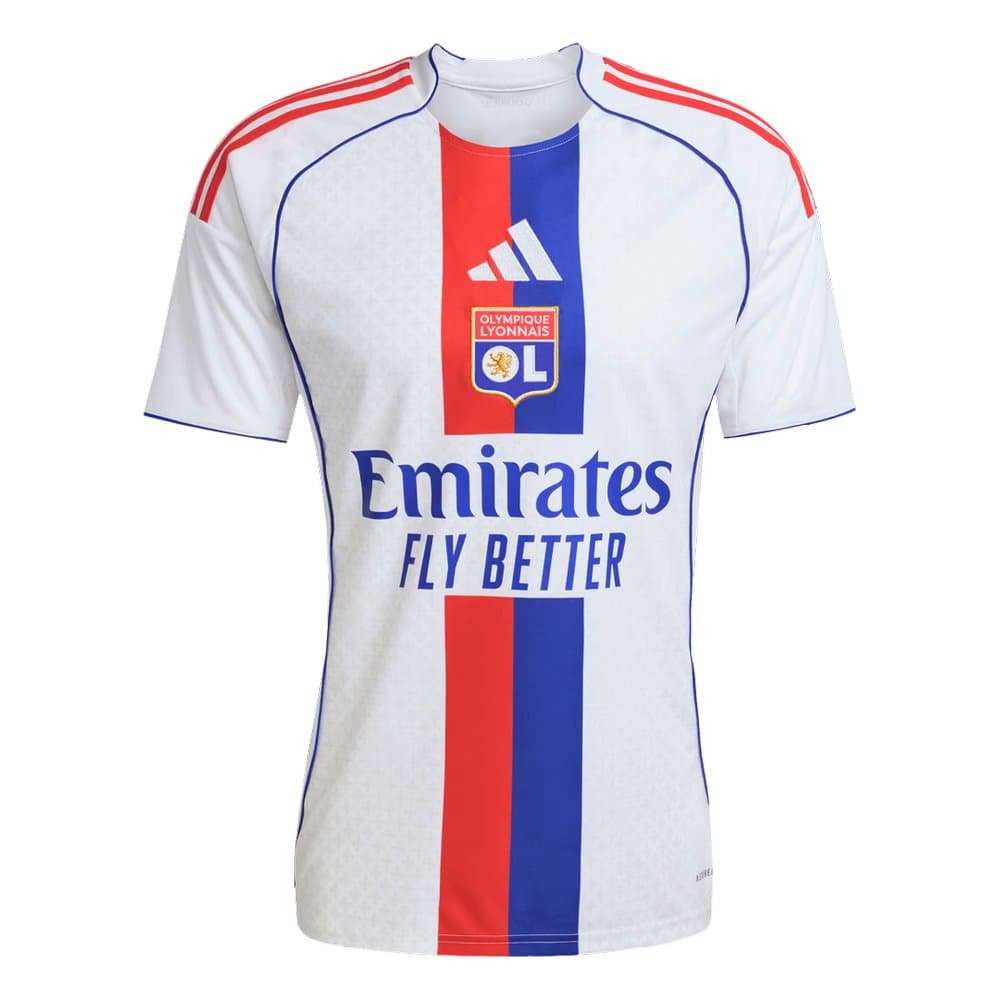 Men's Olympique Lyonnais Home Replica Soccer Jersey 2025/26 Men's Olympique Lyonnais Home Replica Soccer Jersey 2025/26
