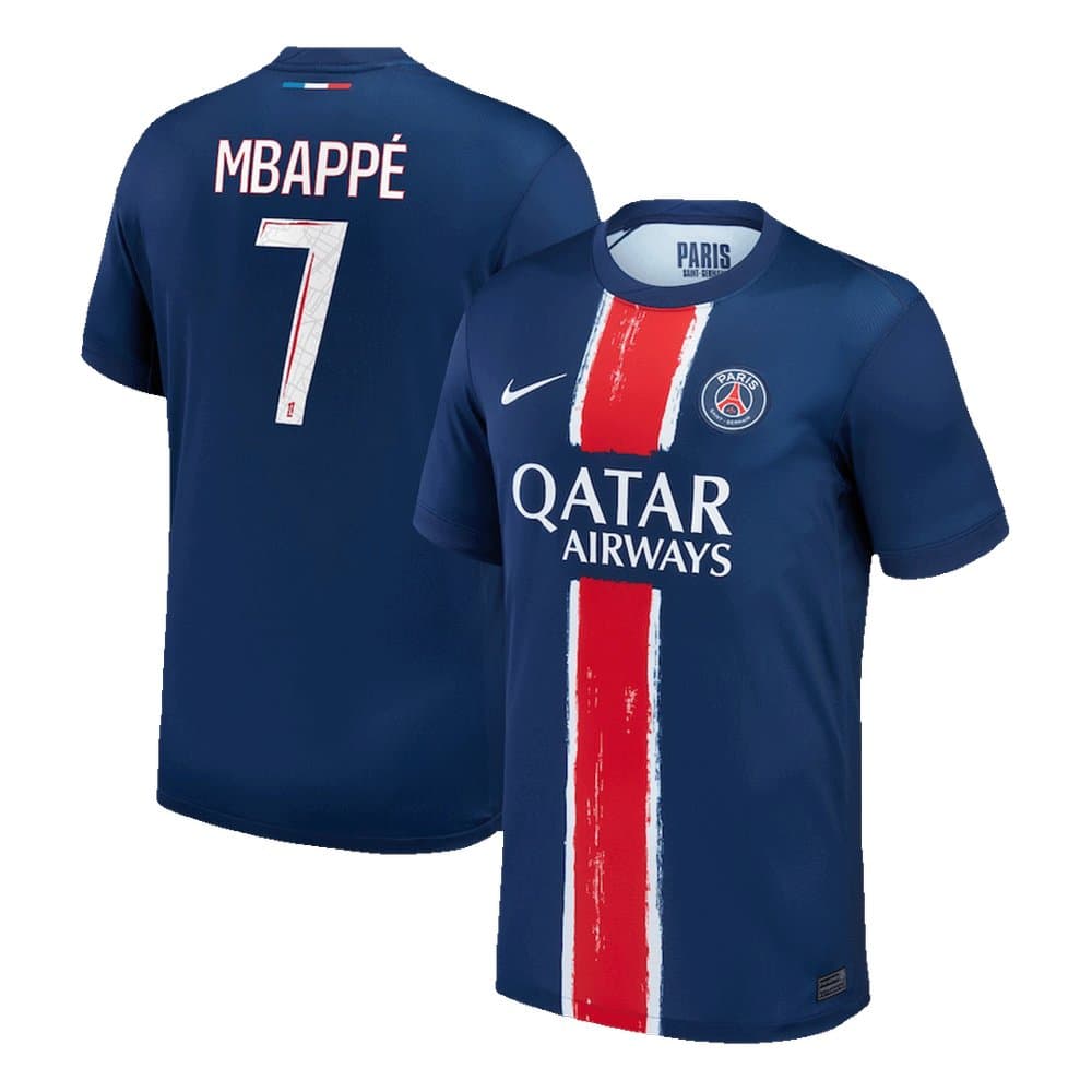 Men's MBAPPÉ #7 PSG Home Replica Soccer Jersey 2024/25