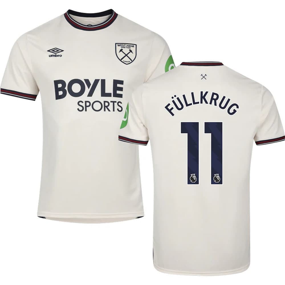 Kid's FÜLLKRUG #11 West Ham United Away Replica Jersey 2025/26 Kid's FÜLLKRUG #11 West Ham United Away Replica Jersey 2025/26