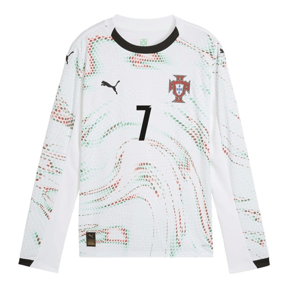 Men's RONALDO #7 Portugal Away Long Sleeve Soccer Jersey 2025 Men's RONALDO #7 Portugal Away Long Sleeve Soccer Jersey 2025