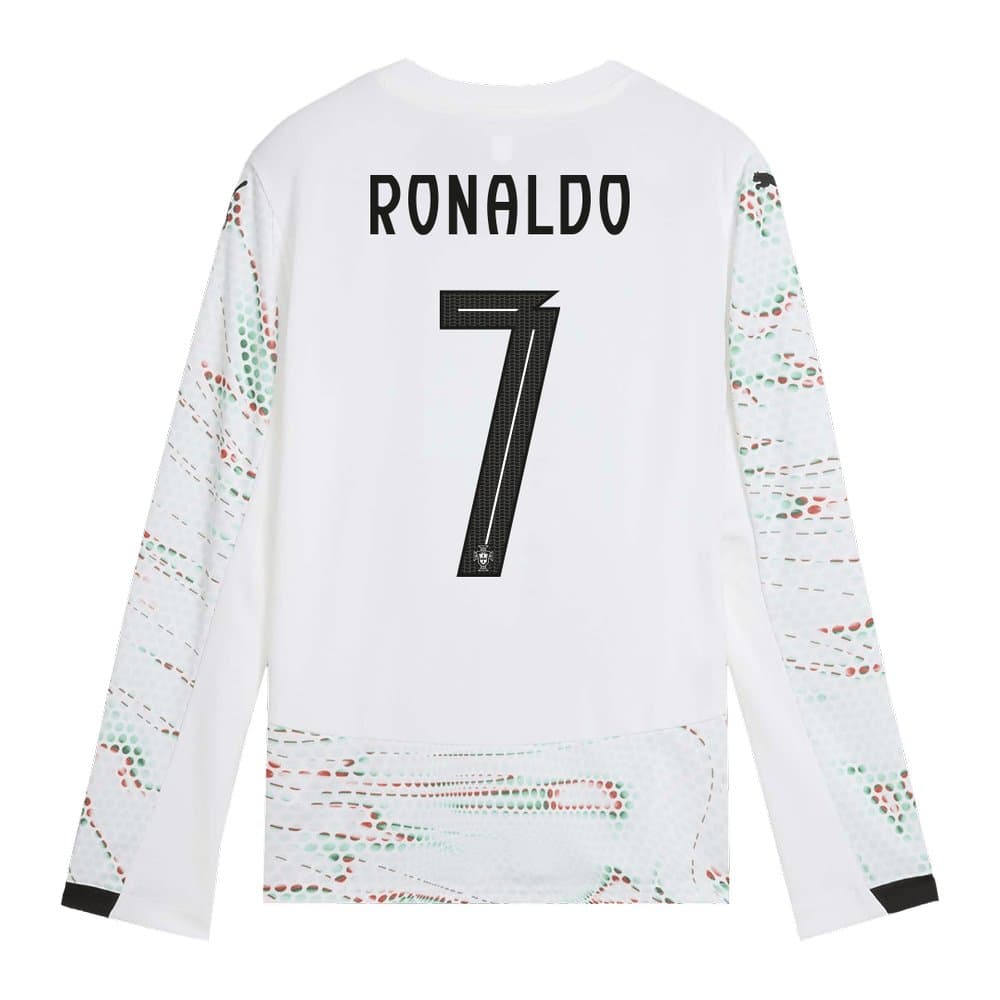 Men's RONALDO #7 Portugal Away Long Sleeve Soccer Jersey 2025 Men's RONALDO #7 Portugal Away Long Sleeve Soccer Jersey 2025