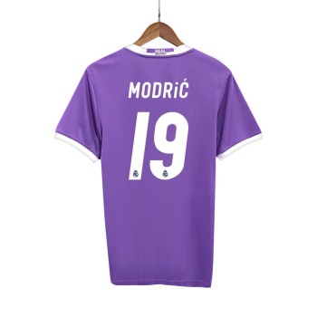 Men's MODRIĆ #19 Real Madrid Away Retro Soccer Jersey 2016/17