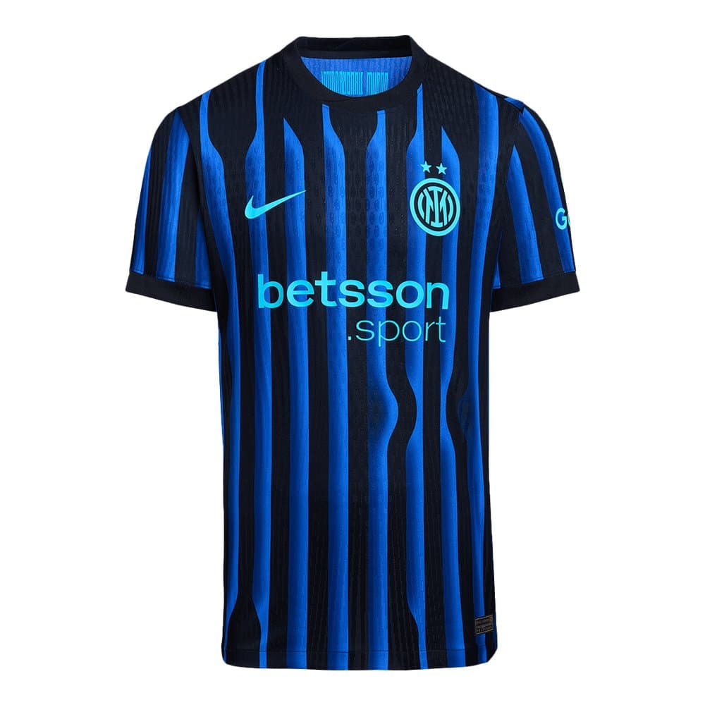Men's THURAM #9 Inter Milan Home Authentic Soccer Jersey 2025/26 Men's THURAM #9 Inter Milan Home Authentic Soccer Jersey 2025/26