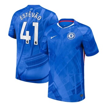 Men's ESTÊVÃO #41 Chelsea Home Replica Soccer Jersey 2025/26