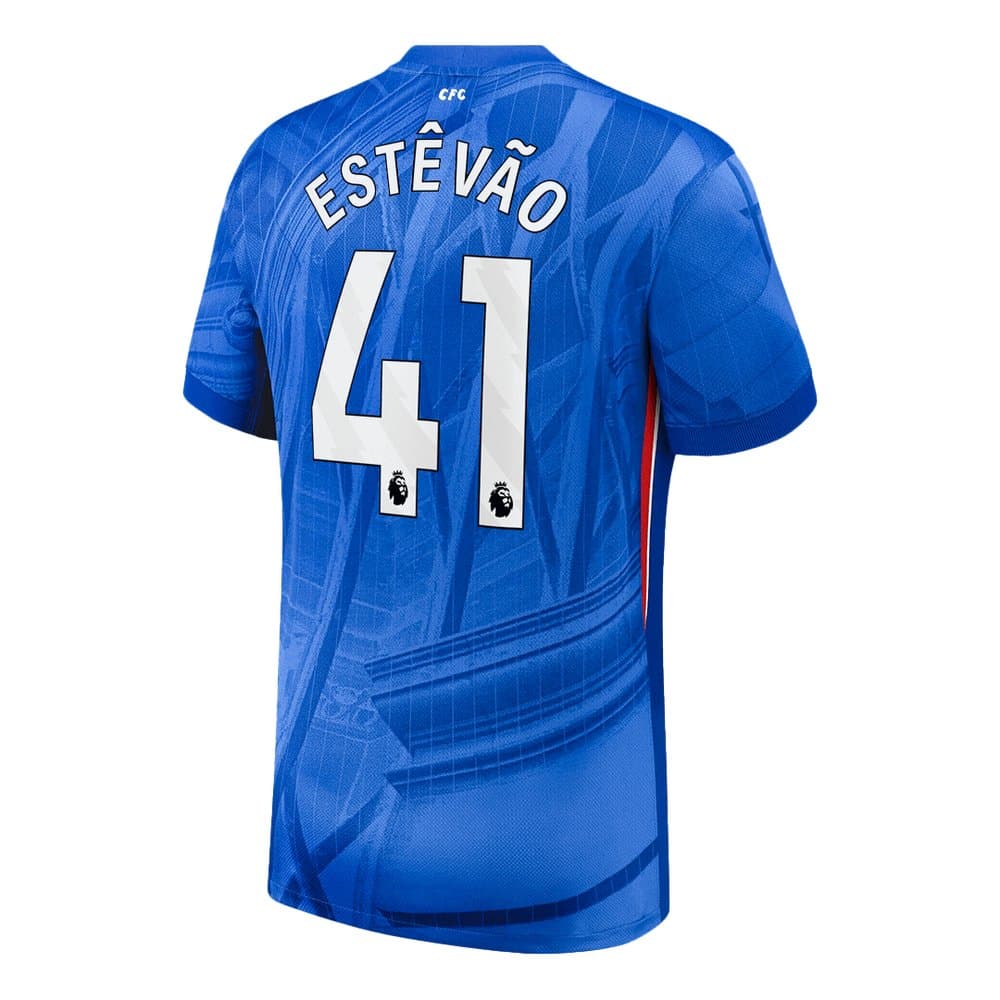 Men's ESTÊVÃO #41 Chelsea Home Replica Soccer Jersey 2025/26 Men's ESTÊVÃO #41 Chelsea Home Replica Soccer Jersey 2025/26