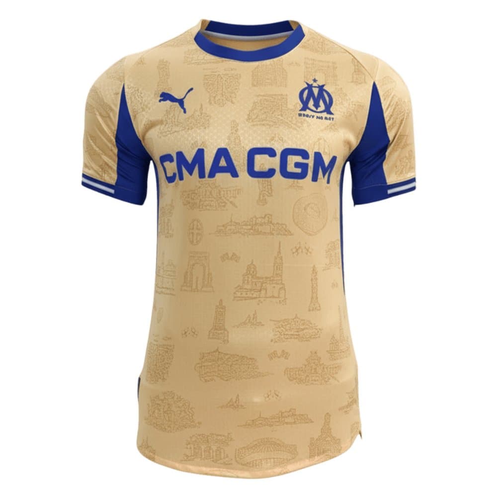 Men's Marseille Fourth Away Authentic Jersey 2025/26