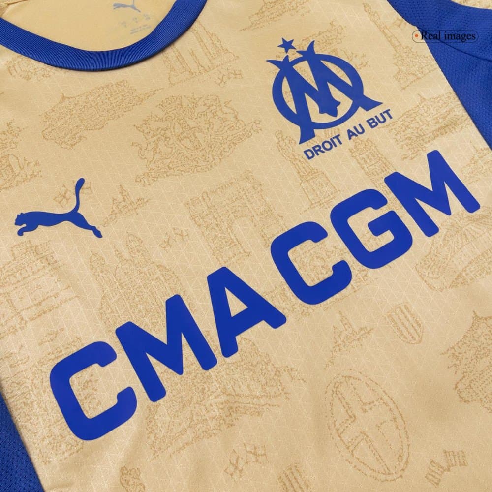 Men's Marseille Fourth Away Authentic Jersey 2025/26