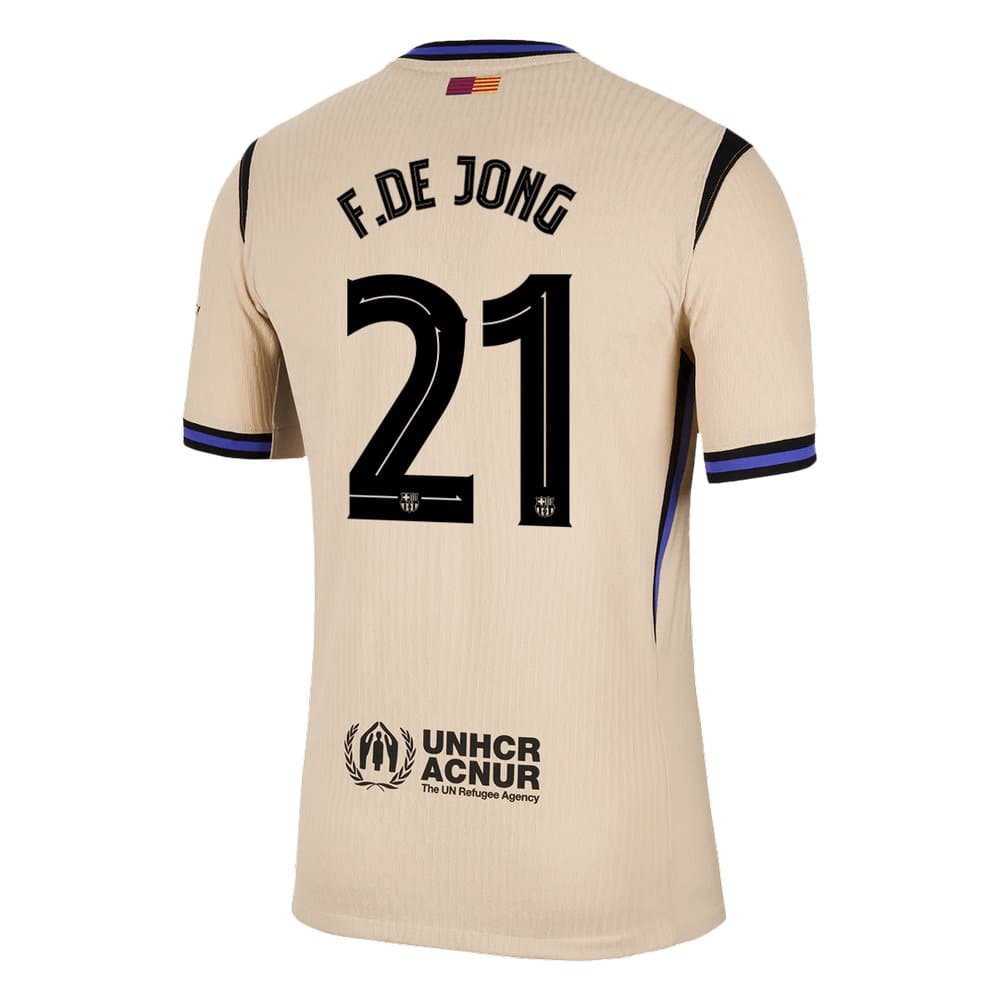 Men's F.DE JONG #21 Barcelona Away Authentic Soccer Jersey - UCL 2025/26 Men's F.DE JONG #21 Barcelona Away Authentic Soccer Jersey - UCL 2025/26