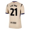 Men's F.DE JONG #21 Barcelona Away Authentic Soccer Jersey - UCL 2025/26 Men's F.DE JONG #21 Barcelona Away Authentic Soccer Jersey - UCL 2025/26