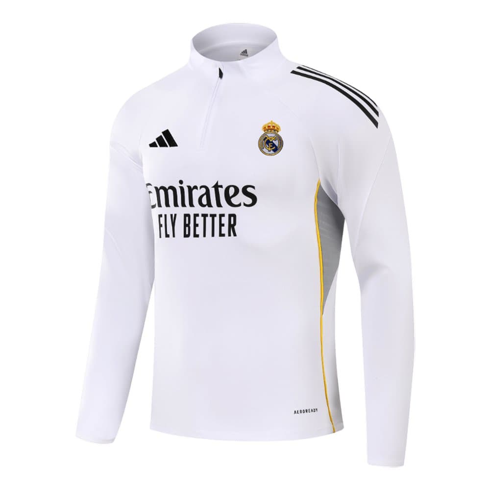 Men's Real Madrid 1/4 Zip Tracksuit 2025/26
