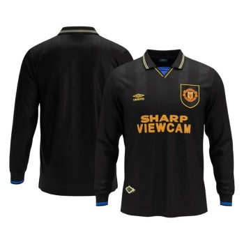 Men's Manchester United Away Retro Soccer Jersey Long Sleeve 1993/94