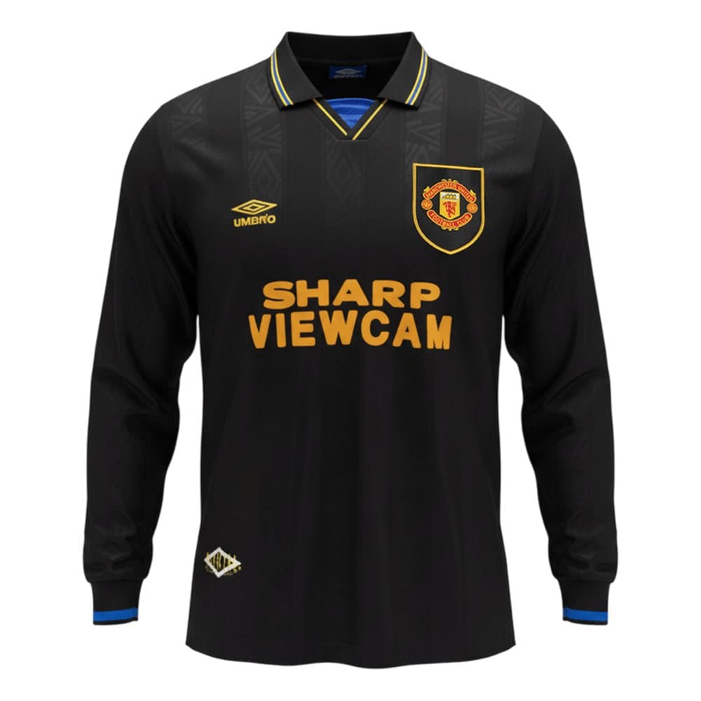 Men's Manchester United Away Retro Soccer Jersey Long Sleeve 1993/94 Men's Manchester United Away Retro Soccer Jersey Long Sleeve 1993/94