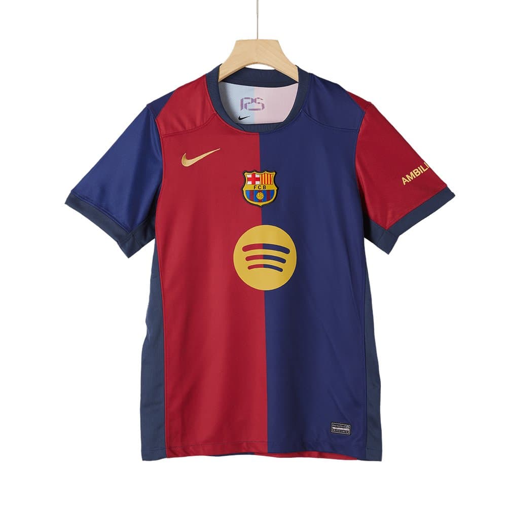 Men's Barcelona Home Replica Soccer Jersey-Spotify Logo Without Text 2024/25 Men's Barcelona Home Replica Soccer Jersey-Spotify Logo Without Text 2024/25