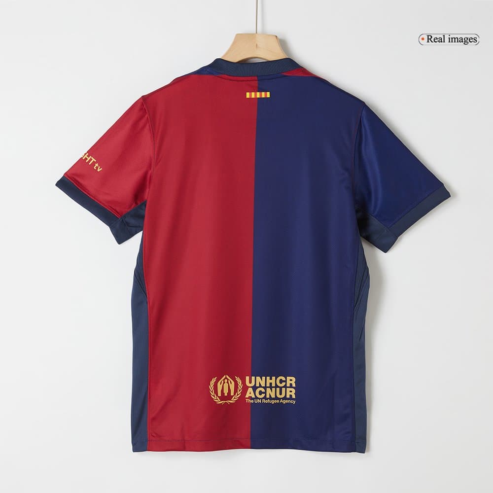 Men's Barcelona Home Replica Soccer Jersey-Spotify Logo Without Text 2024/25 Men's Barcelona Home Replica Soccer Jersey-Spotify Logo Without Text 2024/25