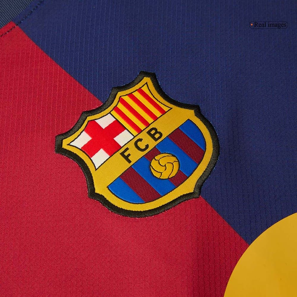 Men's Barcelona Home Replica Soccer Jersey-Spotify Logo Without Text 2024/25 Men's Barcelona Home Replica Soccer Jersey-Spotify Logo Without Text 2024/25