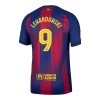 Men's LEWANDOWSKI #9 Barcelona Home Authentic Soccer Jersey - UCL 2025/26