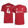 Men's VIRGIL #4 Liverpool Home Authentic Soccer Jersey 2025/26 Men's VIRGIL #4 Liverpool Home Authentic Soccer Jersey 2025/26
