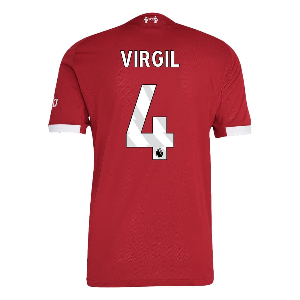 Men's VIRGIL #4 Liverpool Home Authentic Soccer Jersey 2025/26 Men's VIRGIL #4 Liverpool Home Authentic Soccer Jersey 2025/26