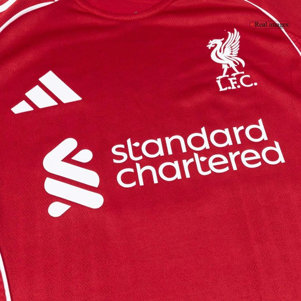 Men's VIRGIL #4 Liverpool Home Authentic Soccer Jersey 2025/26 Men's VIRGIL #4 Liverpool Home Authentic Soccer Jersey 2025/26