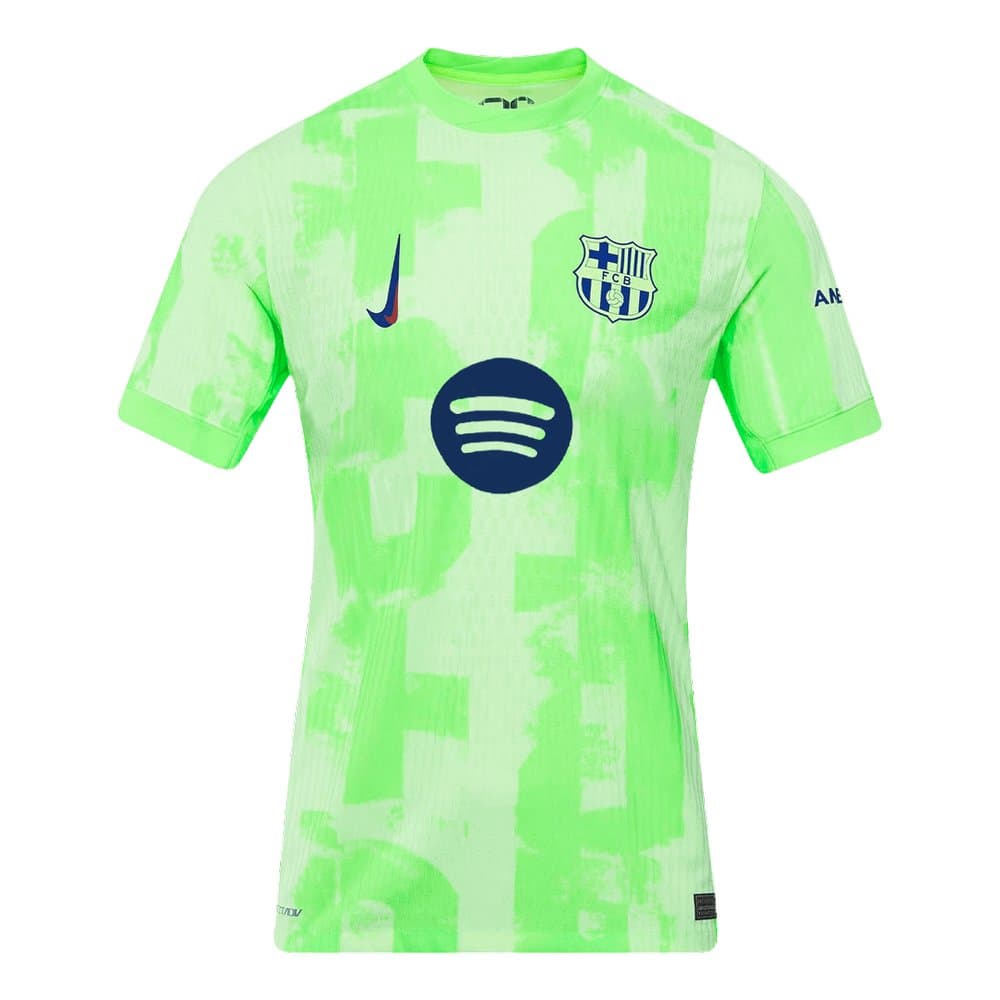 Men's Barcelona Third Away Authentic Soccer Jersey -Spotify Logo Without Text 2024/25 Men's Barcelona Third Away Authentic Soccer Jersey -Spotify Logo Without Text 2024/25