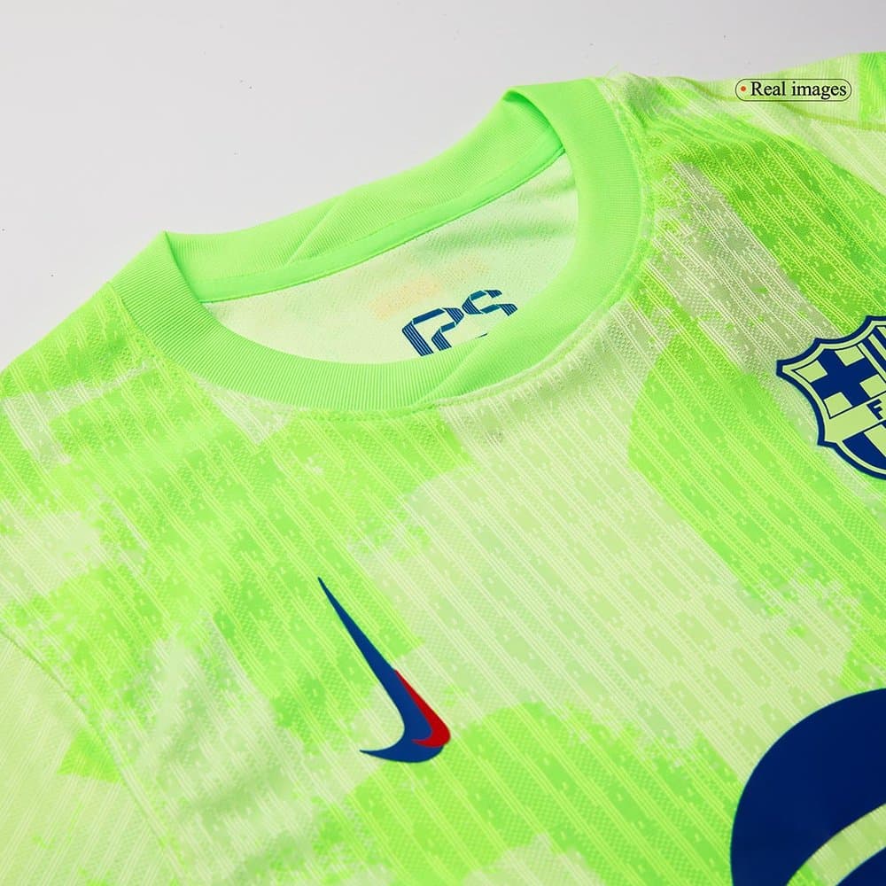 Men's Barcelona Third Away Authentic Soccer Jersey -Spotify Logo Without Text 2024/25 Men's Barcelona Third Away Authentic Soccer Jersey -Spotify Logo Without Text 2024/25