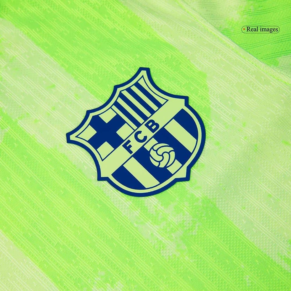 Men's Barcelona Third Away Authentic Soccer Jersey -Spotify Logo Without Text 2024/25 Men's Barcelona Third Away Authentic Soccer Jersey -Spotify Logo Without Text 2024/25