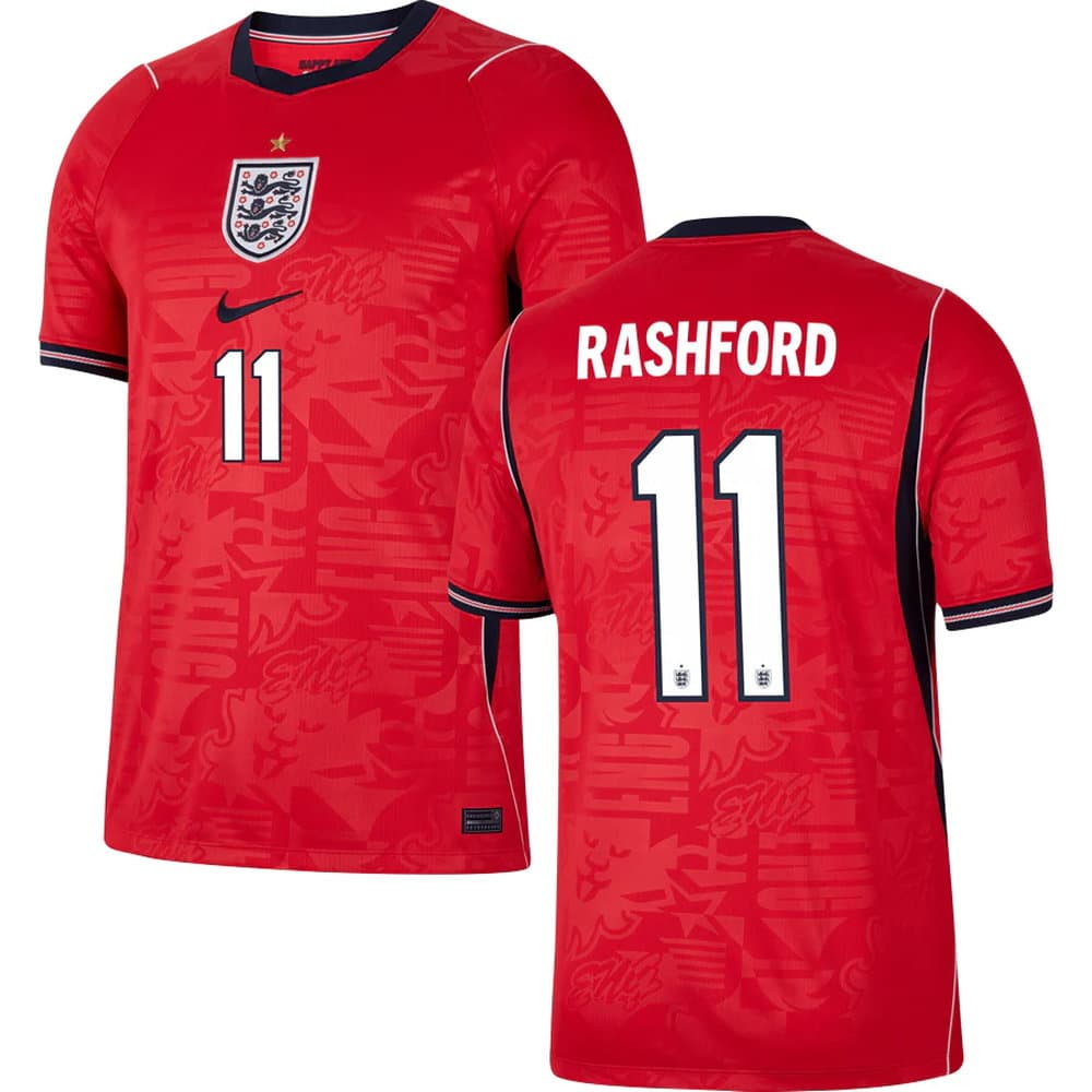Kid's RASHFORD #11 England Away Replica Jersey World Cup 2026