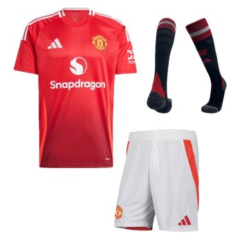 Men's Manchester United Home Jersey Full Kit 2024/25 Men's Manchester United Home Jersey Full Kit 2024/25