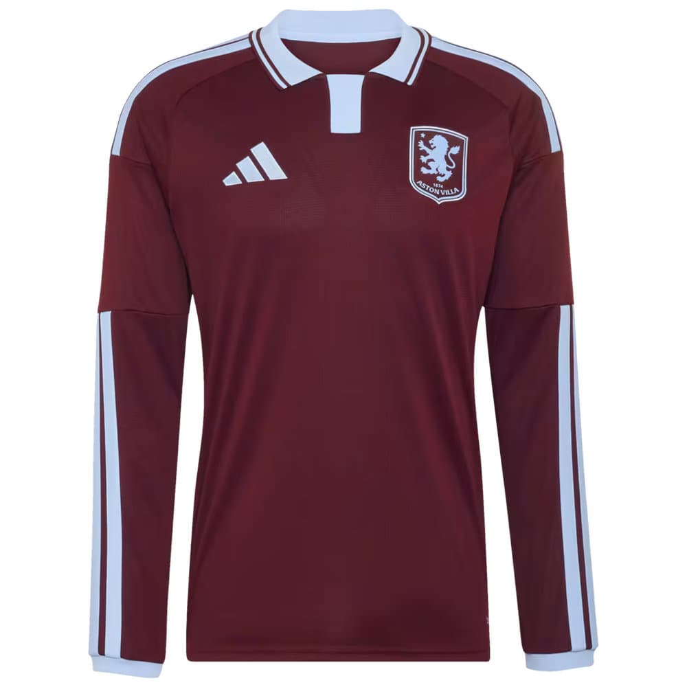 Men's Aston Villa Home Replica Long Sleeve Jersey 2026/27 Men's Aston Villa Home Replica Long Sleeve Jersey 2026/27