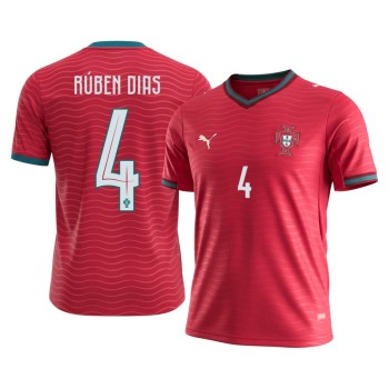 Men's RÚBEN DIAS #4 Portugal Home Replica Soccer Jersey World Cup 2026 Men's RÚBEN DIAS #4 Portugal Home Replica Soccer Jersey World Cup 2026