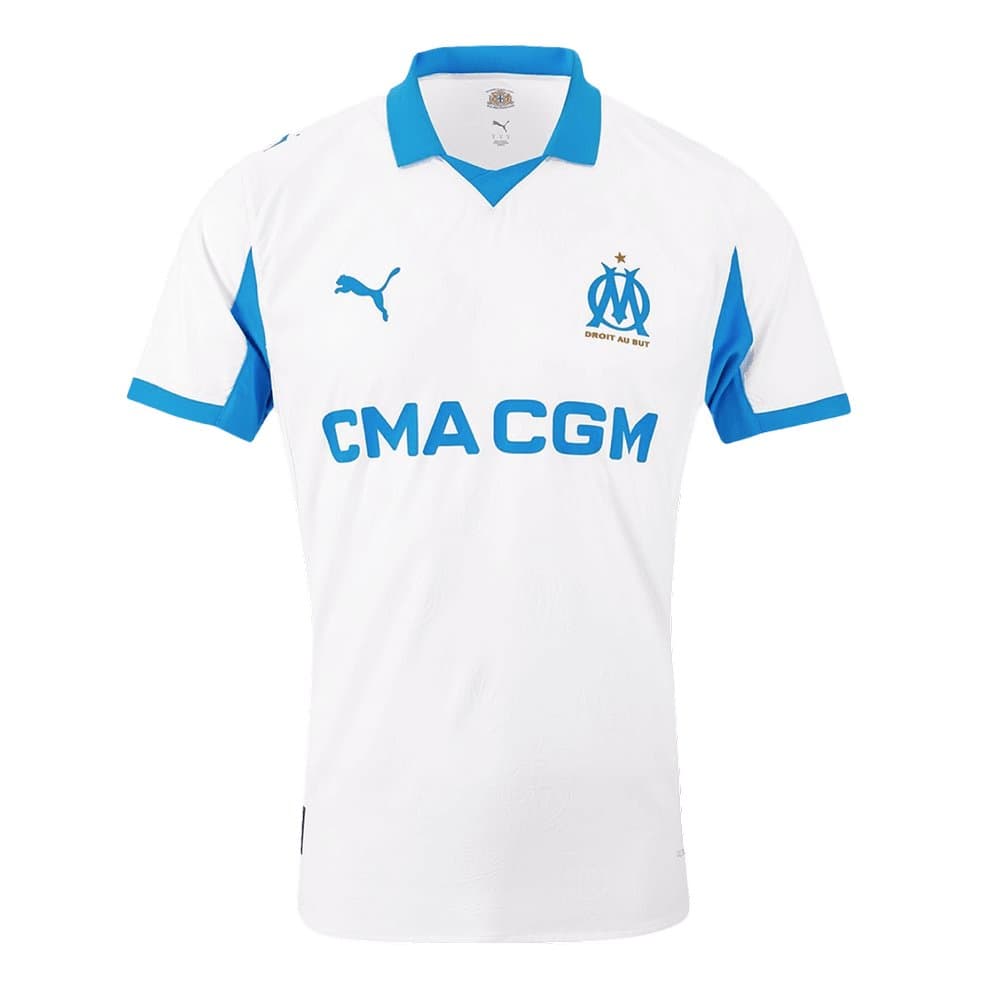 Men's Marseille Home Authentic Soccer Jersey 2025/26