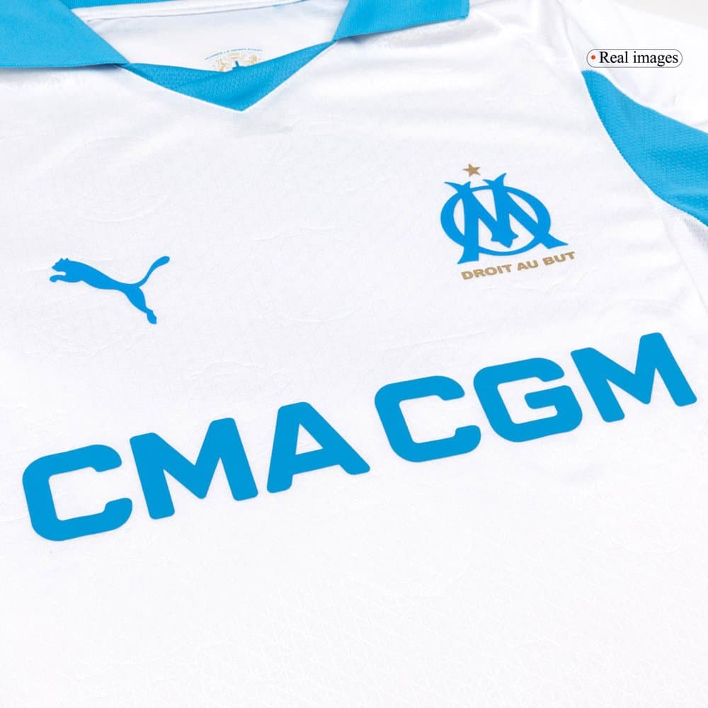 Men's Marseille Home Authentic Soccer Jersey 2025/26