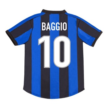 Men's BAGGIO #10 Inter Milan Home Retro Soccer Jersey 1999/00 Men's BAGGIO #10 Inter Milan Home Retro Soccer Jersey 1999/00