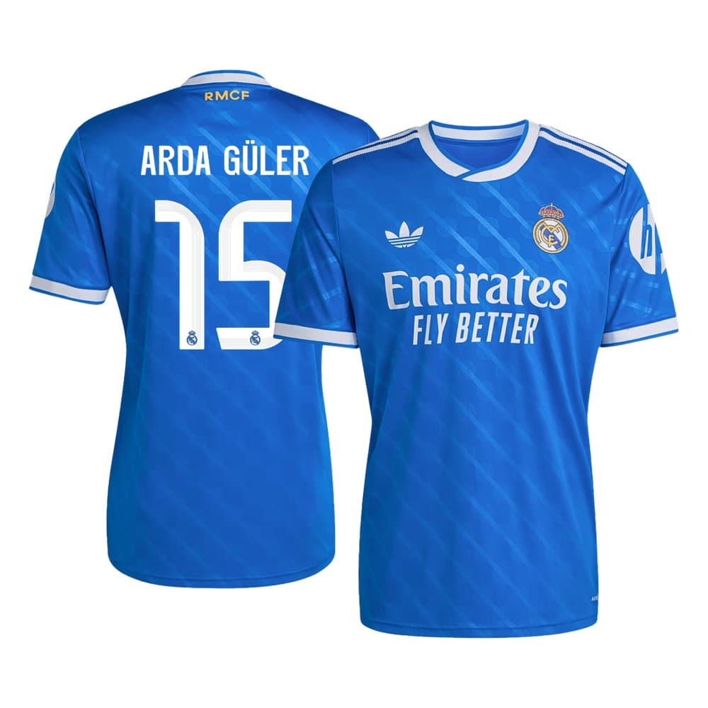 Men's ARDA GÜLER #15 Real Madrid Third Away Replica Soccer Jersey 2025/26 Men's ARDA GÜLER #15 Real Madrid Third Away Replica Soccer Jersey 2025/26
