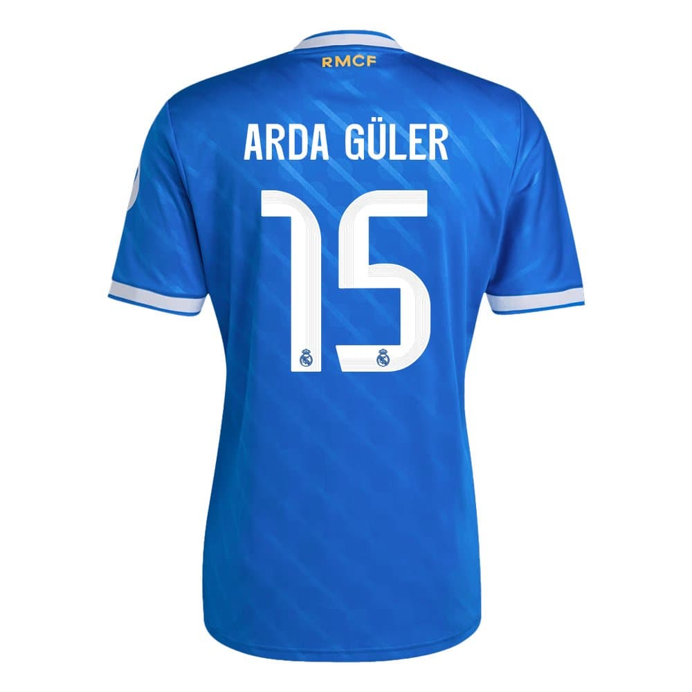 Men's ARDA GÜLER #15 Real Madrid Third Away Replica Soccer Jersey 2025/26 Men's ARDA GÜLER #15 Real Madrid Third Away Replica Soccer Jersey 2025/26
