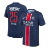 Men's CHAMPIONS #25 PSG Home Authentic Jersey 2024/25 Men's CHAMPIONS #25 PSG Home Authentic Jersey 2024/25