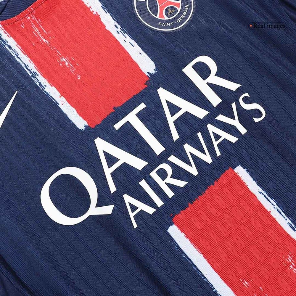 Men's CHAMPIONS #25 PSG Home Authentic Jersey 2024/25 Men's CHAMPIONS #25 PSG Home Authentic Jersey 2024/25
