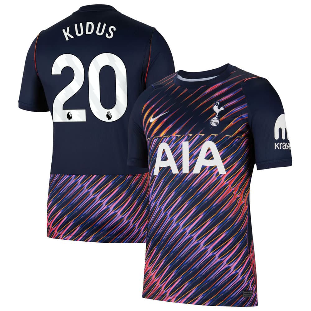 Men's KUDUS #20 Tottenham Hotspur Away Stadium Replica Jersey 2026/27