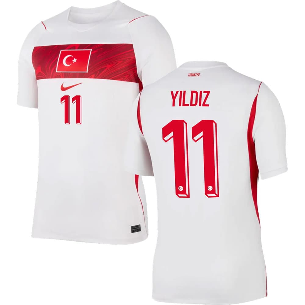 Men's YILDIZ #11 Turkey Away Replica Jersey World Cup 2026