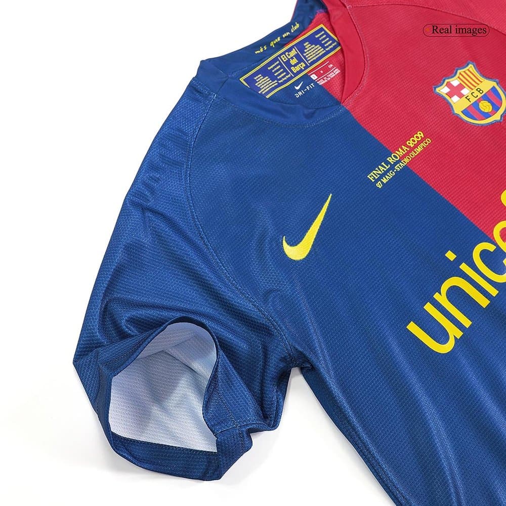 Men's MESSI #10 Barcelona Home Retro Soccer Jersey - UCL Final 2008/09