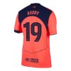 Men's ROONY #19 Barcelona Third Away Authentic Jersey - UCL 2025/26