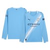 Men's Manchester City Home Long Sleeve Jersey 2025/26