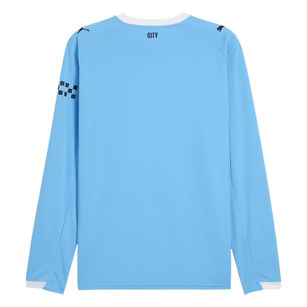 Men's Manchester City Home Long Sleeve Jersey 2025/26