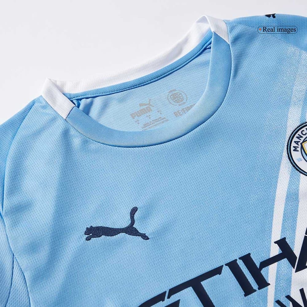 Men's Manchester City Home Long Sleeve Jersey 2025/26
