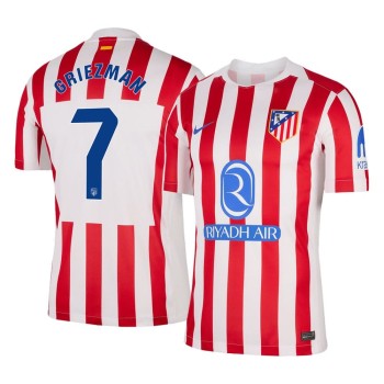 Men's GRIEZMANN #7 Atletico Madrid Home Replica Soccer Jersey 2025/26 Men's GRIEZMANN #7 Atletico Madrid Home Replica Soccer Jersey 2025/26